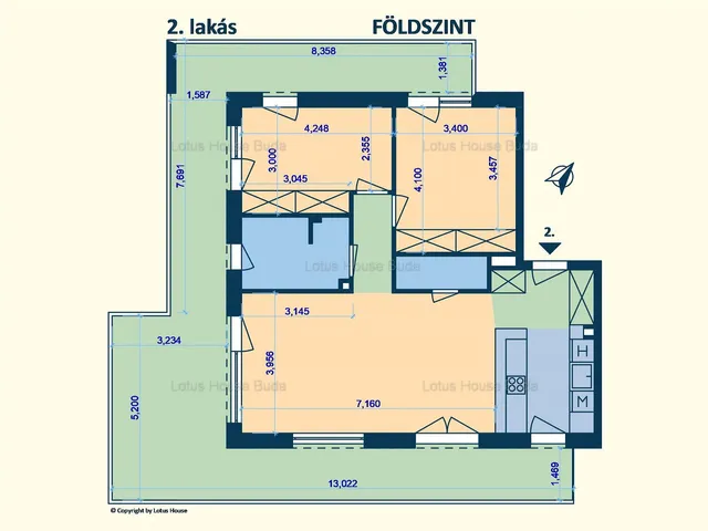 Kiadó lakás Budapest II. kerület, Szépilona, Tárogató út 6. 85 nm
