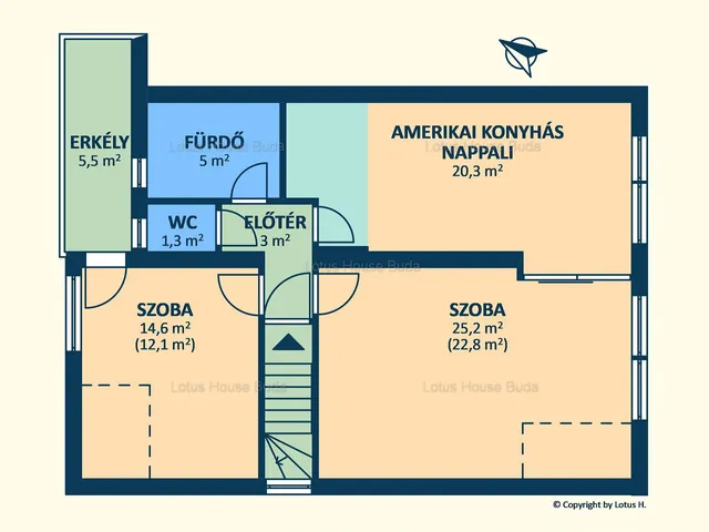 Kiadó lakás Budapest XII. kerület, Magasút 65 nm