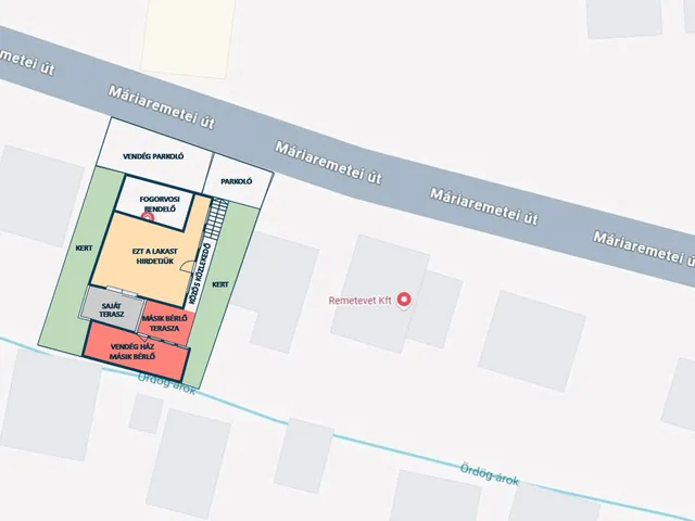 Kiadó lakás Budapest II. kerület, Máriaremete, Máriaremetei út 65. 77 nm