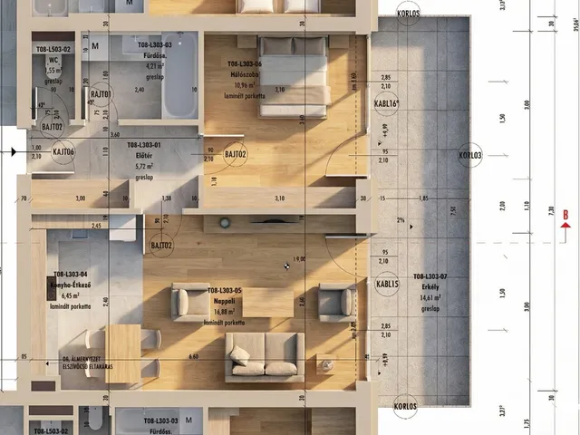 Eladó lakás Nyíregyháza 54 nm