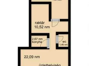Eladó kereskedelmi és ipari ingatlan Budapest XIV. kerület, Nagy Lajos Királyné útja 148. 50 nm