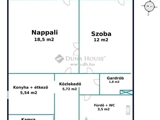 Eladó lakás Budapest III. kerület 52 nm