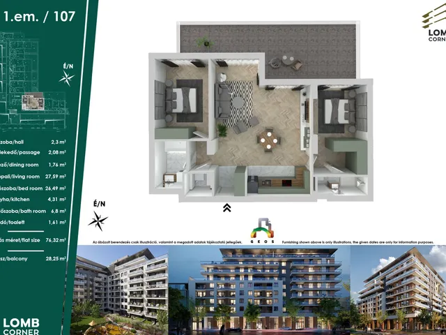 Eladó lakás Budapest XIII. kerület 76 nm