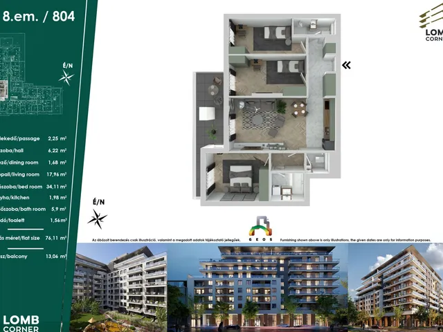 Eladó lakás Budapest XIII. kerület 75 nm