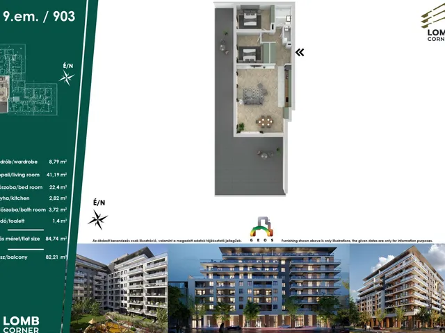 Eladó lakás Budapest XIII. kerület 84 nm