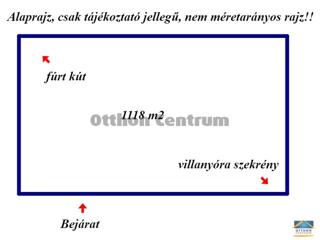 Eladó telek Tököl 1118 nm