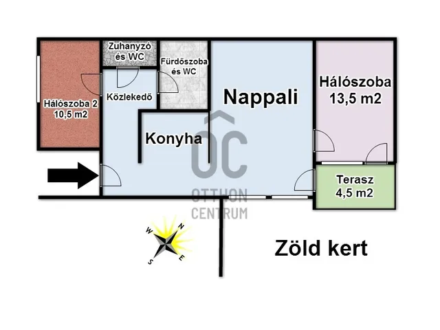 Eladó lakás Budapest XIII. kerület, Lőportárdűlő 69 nm