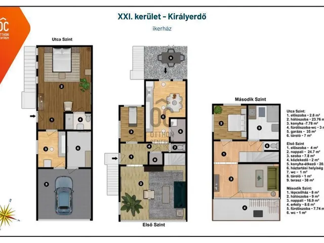 Eladó ház Budapest XXI. kerület, Királyerdő 175 nm