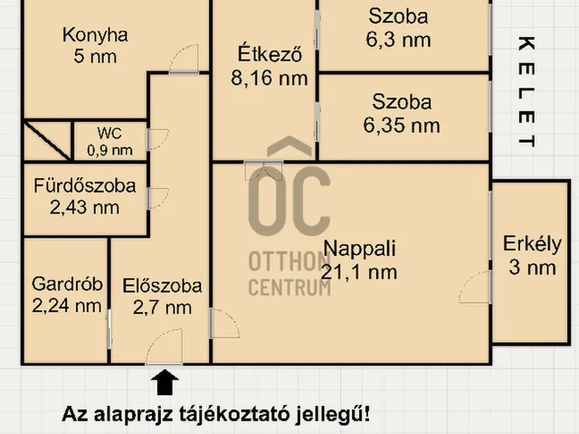 Eladó lakás Budapest X. kerület, Felsőrákos 58 nm