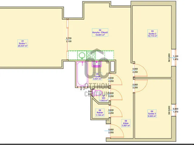 Eladó lakás Budapest VII. kerület 71 nm