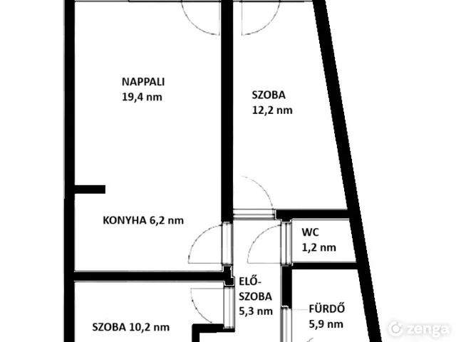 Eladó lakás Nyíregyháza, Malomkert 60 nm