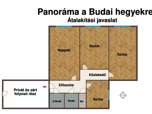 Eladó lakás Budapest III. kerület, Óbuda 68 nm