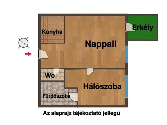 Eladó lakás Budapest VII. kerület, Belső-Erzsébetváros 48 nm