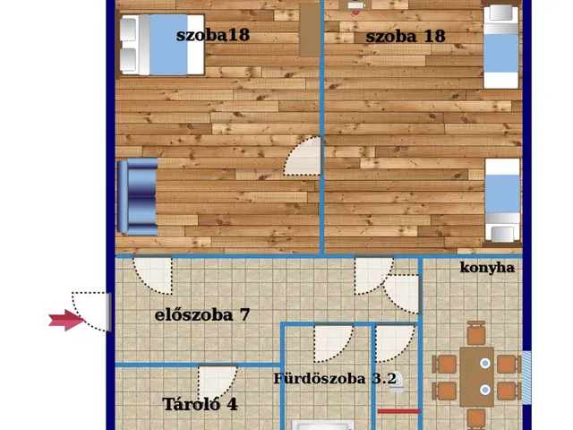 Eladó lakás Budapest III. kerület, Óbuda, Búvár utca 52 nm