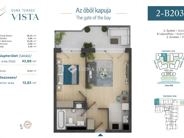 Eladó lakás Budapest XIII. kerület, Népsziget 42 nm