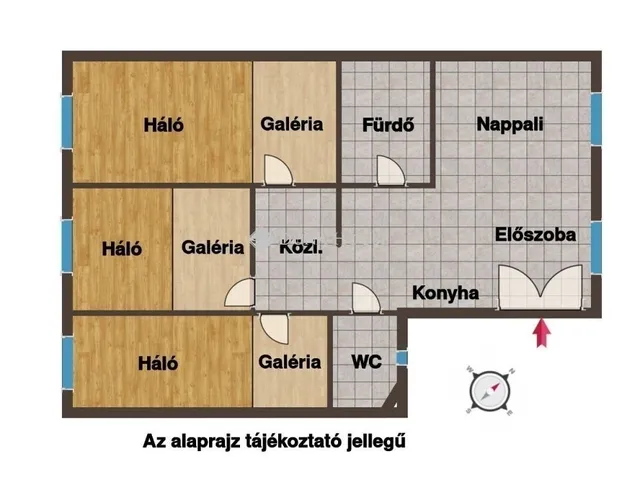 Eladó lakás Budapest VII. kerület 58 nm