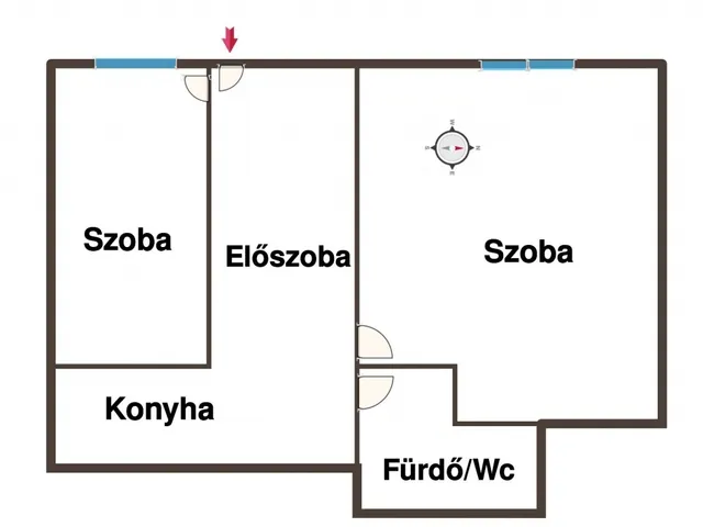 Kiadó lakás Budapest V. kerület 44 nm
