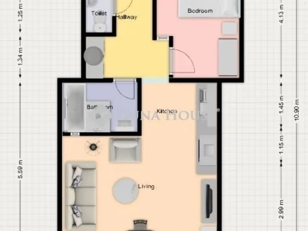 Eladó lakás Budapest VII. kerület 55 nm