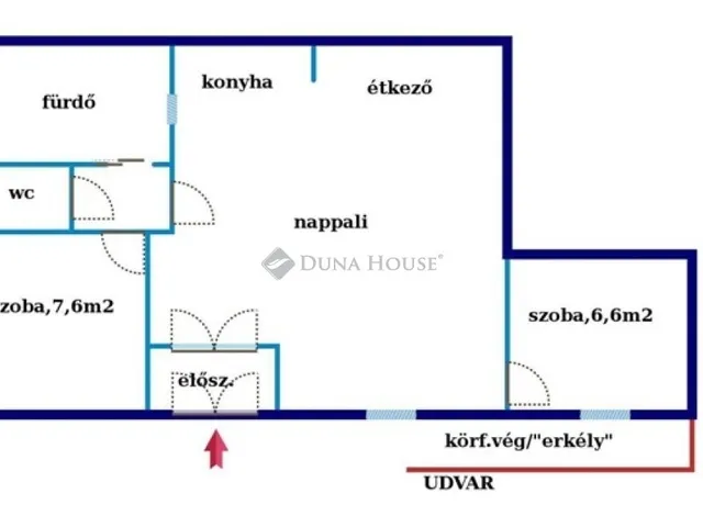 Eladó lakás Budapest V. kerület 57 nm