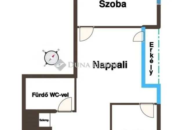 Kiadó lakás Budapest IX. kerület, Belső Ferencváros 46 nm