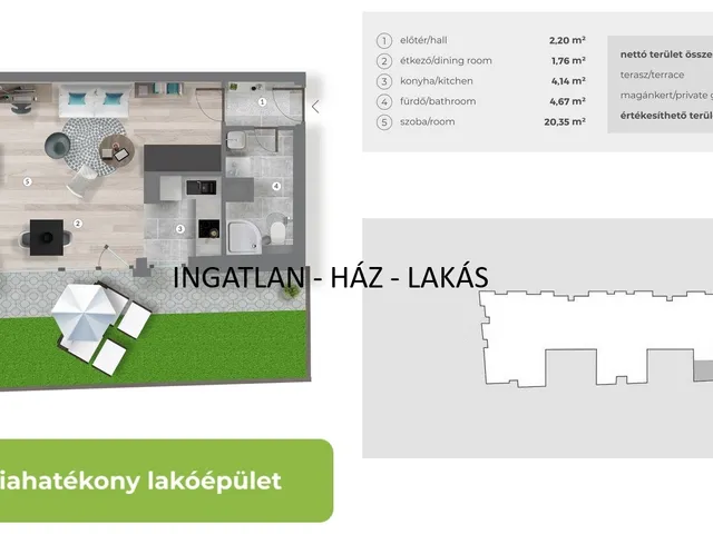 Eladó lakás Budapest XIII. kerület, Angyalföld 33 nm