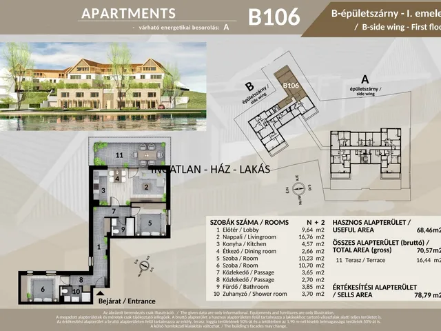 Eladó lakás Veresegyház 78 nm