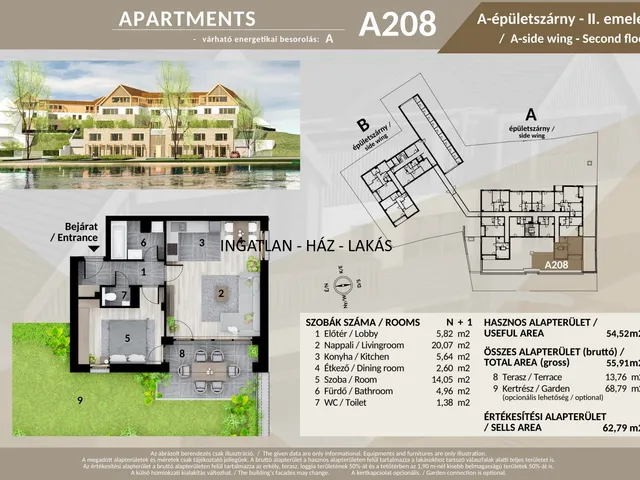 Eladó lakás Veresegyház 62 nm