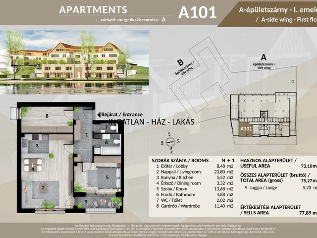 Eladó lakás Veresegyház 77 nm
