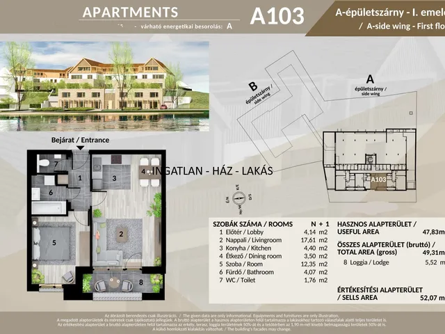 Eladó lakás Veresegyház 52 nm
