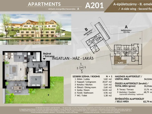Eladó lakás Veresegyház 62 nm