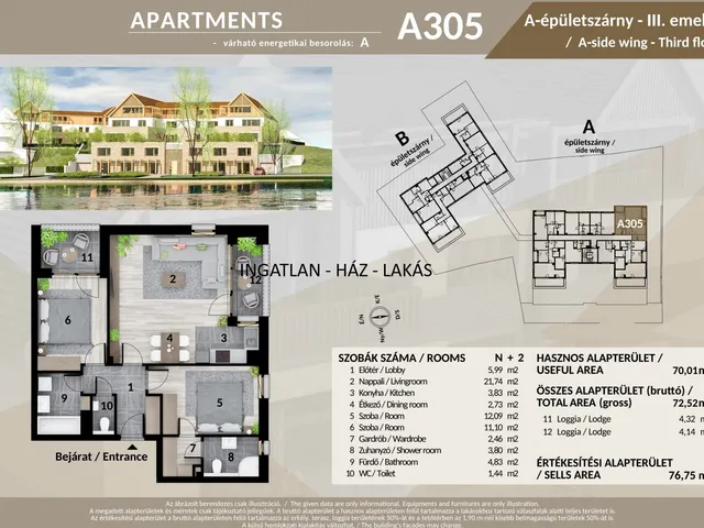 Eladó lakás Veresegyház 77 nm