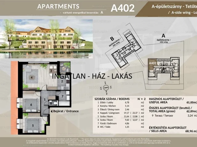 Eladó lakás Veresegyház 68 nm