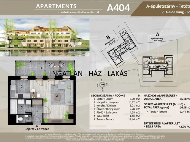 Eladó lakás Veresegyház 42 nm