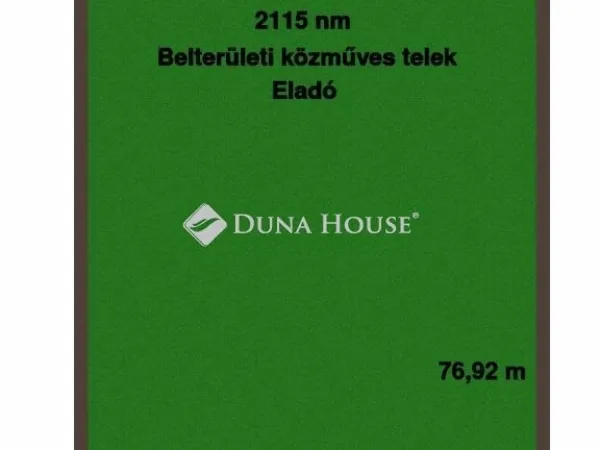 Eladó telek Püspökladány 2115 nm