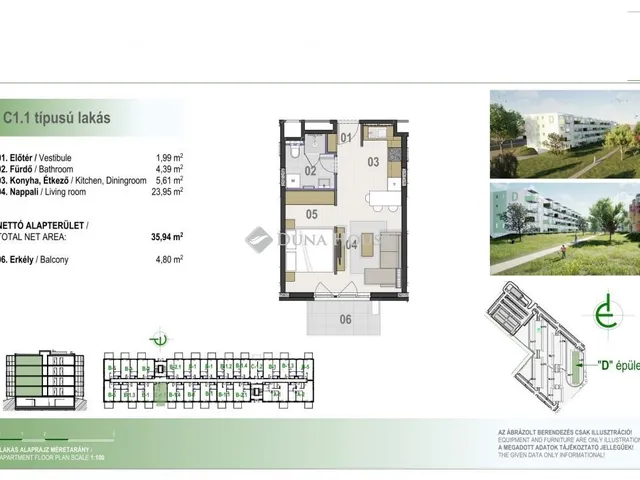 Eladó lakás Debrecen, Homokkert 38 nm