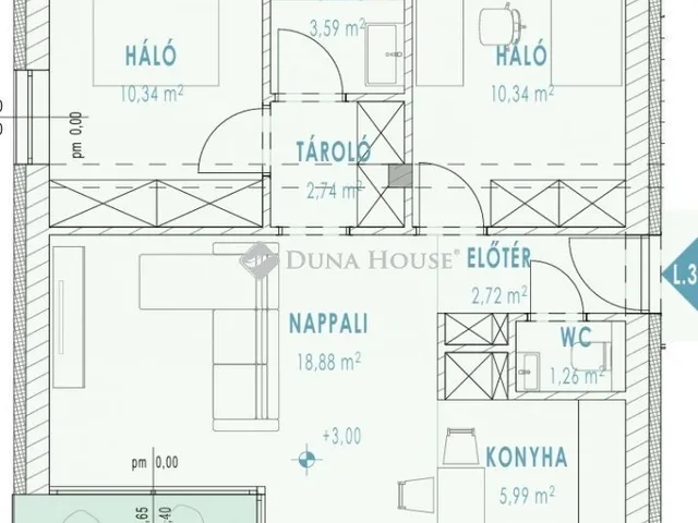 Eladó lakás Debrecen 58 nm