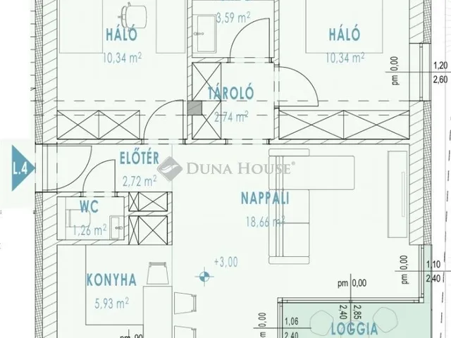 Eladó lakás Debrecen, Úrrétje 58 nm