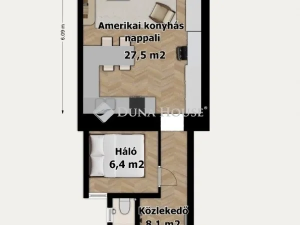 Eladó lakás Budapest VIII. kerület 45 nm