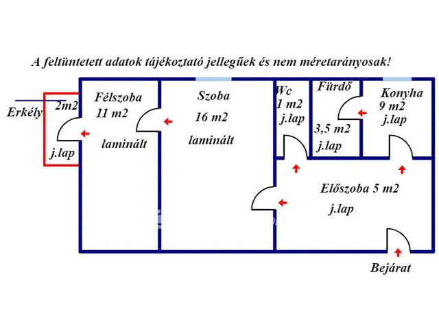 Eladó lakás Balassagyarmat 43 nm