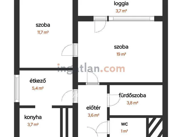 Eladó lakás Salgótarján 52 nm