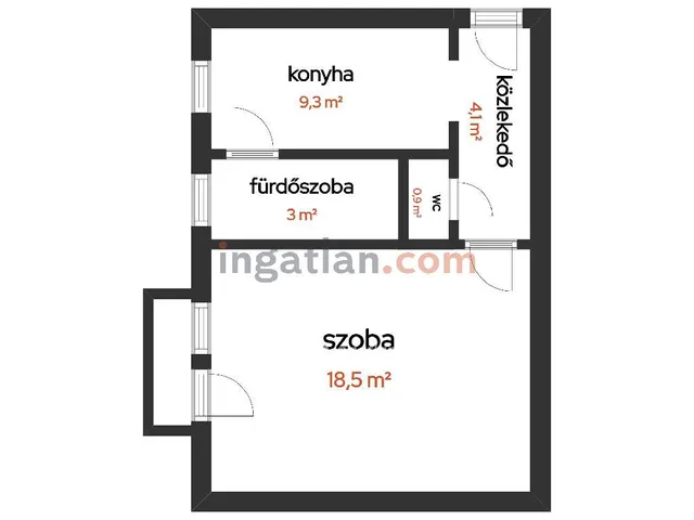 Eladó lakás Salgótarján 33 nm