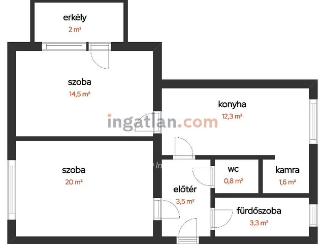 Eladó lakás Salgótarján 54 nm