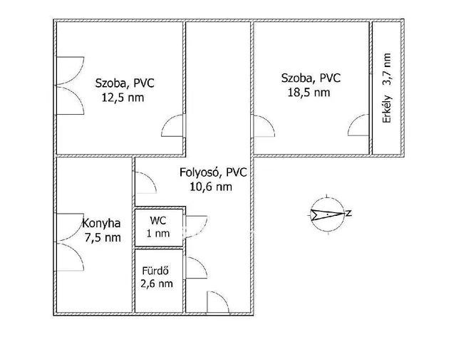 Eladó lakás Salgótarján 55 nm