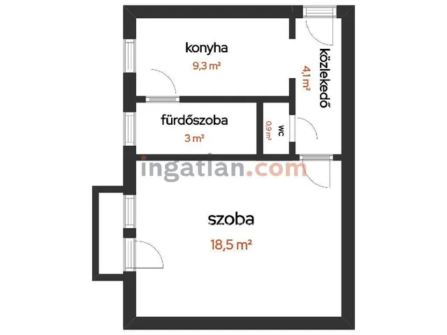 Eladó lakás Salgótarján 33 nm