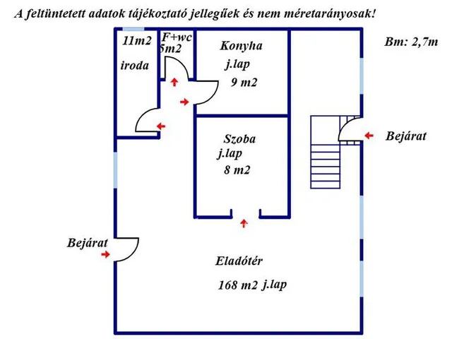 Eladó kereskedelmi és ipari ingatlan Balassagyarmat 205 nm