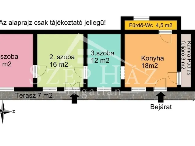 Eladó ház Hidas 74 nm