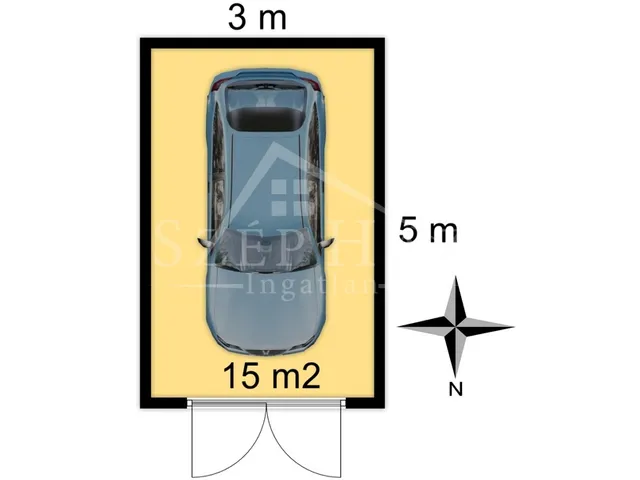 Kiadó garázs Pécs, Belváros 15 nm