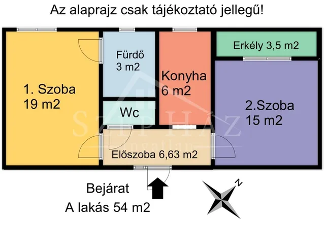 Eladó lakás Pécs, Uránváros 54 nm