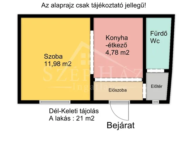 Eladó lakás Pécs, Belváros 21 nm