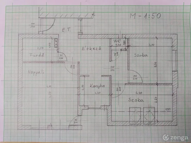 Eladó lakás Debrecen, Hatvan utcai kert 67 nm